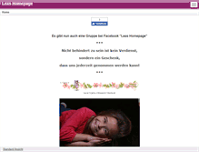 Tablet Screenshot of leashomepage.de